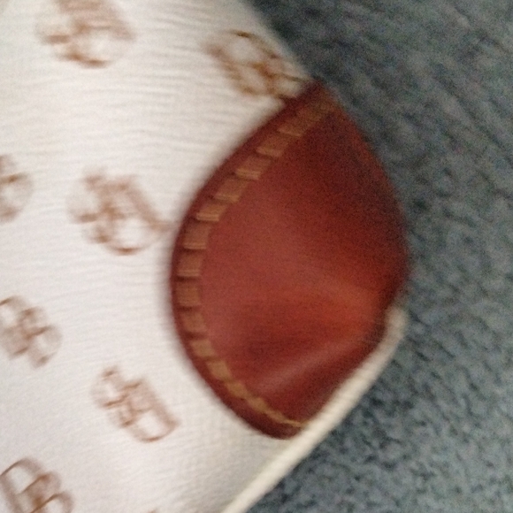 Dooney & Bourke Cream and Brown Crossbody Bag - Picture 9 of 9